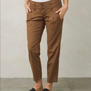 Prana Lisbeth Capri Pant Tree Bark Size 8